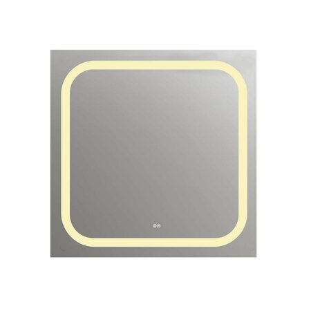 TAPIS RUGS Speculo Embedded LED Mirror 4000K Warm White - 24 in. TA3361121